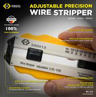 330011 CK Wire Stripper, 0.3mm Min, 1.0mm Max, 98 mm Overall