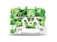 2002-1207 WAGO  TOPJOB S, 2002 Series Green/Yellow, 2.5mm², Single-Level, Push-In Cage Clamp Termination, ATEX, IECEx