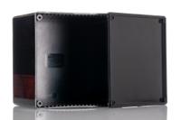 1591vsbk Hammond 1591 Series Black ABS Enclosure, IP54, Black Lid, 119 x 119 x 89mm