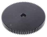 521-6531 RS PRO Steel 80 Teeth Spur Gear, 1.5 Module, 15mm Bore Diam, 120mm Pitch Diam, 60mm Hub Diam