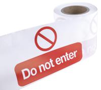 866-068 RS PRO Red/White Polyethylene 100m Barrier Tape