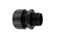 mp-25-m25g Flexicon Fixed Straight, Conduit Fitting, 25mm Nominal Size, M25mm, Nylon, Grey