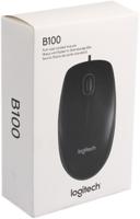 910-003357 Logitech B100 3 Button Wired Optical Mouse Black