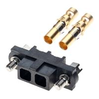 m80-4000000f1-02-325-00-000 HARWIN Datamate Mix-Tek Series Straight Cable Mount PCB Socket, 2-Contact, 1-Row, 4mm Pitch, Crimp Termination