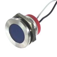 pl22sl055 CML Innovative Technologies PL22SL Series Blue Panel LED, 110V, 22mm Mounting Hole Size, Lead Wires Termination, IP67
