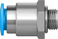 qs-g14-12 Festo QS Series Straight Threaded Adaptor, G 1/4 Male to Push In 12 mm, Threaded-to-Tube Connection Style, 186350