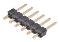 61300611121 Wurth Elektronik WR-PHD Series Straight Through Hole Pin Header, 6 Contact(s), 2.54 mm Pitch, 1 Row, Unshrouded