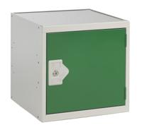 833-2958 RS PRO 1 Door Steel Green Storage Locker, 380 mm x 380 mm x 380mm