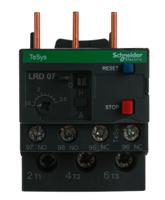lrd07 Schneider Electric LRD Overload Relay 1NO + 1NC, 1.6 → 2.5 A F.L.C, 2.5 A Contact Rating, 3P, TeSys