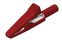 930319101 Hirschmann Test & Measurement Alligator Clip 2 mm Connection, Stainless Steel Contact, 6A, Red