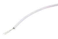 872-4537 RS PRO White 0.33mm² Hook Up Wire, 22 AWG, 7/0.12 mm, 100m, MPPE Insulation