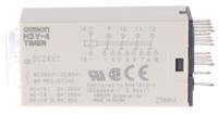 h3y-4-dc24-5m Omron H3Y-4 Series DIN Rail, Surface Mount Timer Relay, 24V dc, 4-Contact, 0.2 → 5min, 1-Function, 4PDT