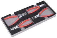 190-j4mm SAM 4-Piece Circlip Plier Set, Bent, Straight Tip