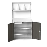 1692921811 Bott 2 Door, 1 Drawer Sheet Steel Floor Standing Storage Cabinet, 1050 x 550 x 2000mm