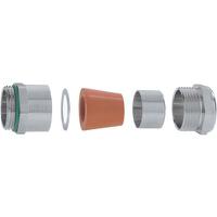 52105480-52032625 Lapp 52 Series Nickel Plated Brass Cable Gland Kit, M20 Thread, 8.5mm min., 10.8mm max., IP68