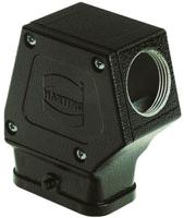 19120080526 HARTING Han-Compact Heavy Duty Power Connector Hood, M25 Thread, Side Entry