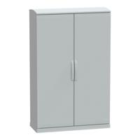 nsyplazt15104g Schneider Electric PanelSeT Series Fibreglass Reinforced Polyester Double-Door-Door Floor Standing Enclosure, Opaque