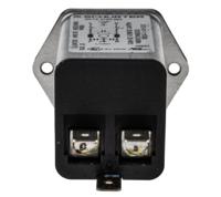 dc123102001 Schurter 4A, 250 V ac Male Panel Mount Filtered IEC Connector DC12.3102.001