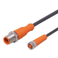 evc218 ifm electronic Straight Male 1 way M12 to Straight Female 1 way M8 Sensor Actuator Cable, 2m