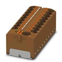 3274042 Phoenix Contact Distribution Block, 19 Way, 6mm², 32A, 450 V, Brown