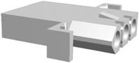 770269-1 TE Connectivity, .093 Commercial Female Connector Housing, 6.35mm Pitch, 3 Way, 1 Row