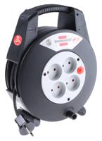 1618208501 brennenstuhl 20m 4 Socket Type K - Danish Cable Reel Cassette Reel, 230 V ac, IP20