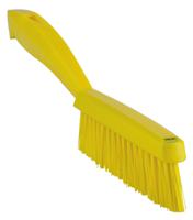 41956 Vikan Extra Hard Bristle Yellow Scrubbing Brush, 33mm bristle length, PET bristle material