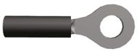 151439 TE Connectivity, PIDG Insulated Ring Terminal, M3.5 Stud Size, 0.26mm² to 0.4mm² Wire Size, Black