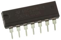 sn74ls00n Texas Instruments SN74LS00N, Quad 2-Input NAND Logic Gate, 14-Pin PDIP