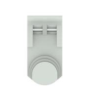 1snf936710r0000 Entrelec, 1SNF Safety Cover for use with Pluggable Terminal Block