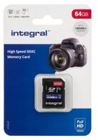 insdx64g-100v10 Integral Memory 64 GB SDXC SD Card, Class 10, UHS-1 U1
