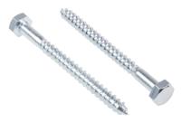 144-3539 RS PRO Hex Coach Screw, Steel Bright Zinc Plated, 10mm x 120mm