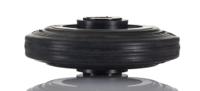 pvr20050x20lm58 Tente Black Rubber Ageing Resistant Trolley Wheel, 205kg