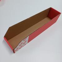 228-1251 RS PRO Cardboard Storage Bin, 450mm x 100mm x 100mm, Red