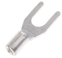 433-062 RS PRO Uninsulated Crimp Spade Connector, 0.5mm² to 1.5mm², 22AWG to 16AWG, M3.5 Stud Size