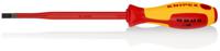 98-20-65-sl Knipex Slotted Insulated Screwdriver, 6,5 mm Tip, 150 mm Blade, VDE/1000V, 262 mm Overall