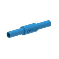 3310-iec-bl Electro PJP Blue, Female to Female Banana adapter and Nickel Plated