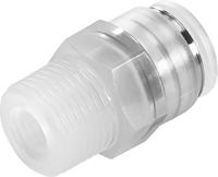 npqp-d-r12-q12-fd Festo NPQP Series Straight Threaded Adaptor, R 1/2 to Push In 12 mm, Threaded-to-Tube Connection Style, 133050