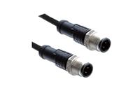 m12a05ml-12aml-sda05 Amphenol Industrial Male 5 way M12 to Male 5 way M12 Connector Cable, 500 mm
