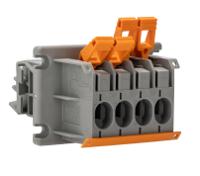 1821070 Phoenix Contact PLW 16-6/4-10 Series Feed Through Terminal Block, 4-Contact, 10mm Pitch, Panel Mount, 1-Row, Screw