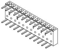 bcs-112-l-s-he Samtec BCS Series Right Angle Through Hole Mount PCB Socket, 12-Contact, 1-Row, 2.54mm Pitch, Through Hole Termination