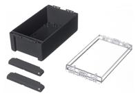 96025234-b-221309-pc-v0-g-7024 Bopla Bocube Series Graphite Grey Polycarbonate V0 Enclosure, IP66, IP68, IK07, Transparent Lid, 231 x 125 x 90mm