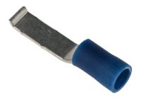 624-1235 RS PRO Hooked Insulated Crimp Blade Terminal 16.8mm Blade Length, 1.5mm² to 2.5mm², 16AWG to 14AWG, Blue