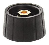 s290006-blk Sifam 29.5mm Black Potentiometer Knob for 6mm Shaft Splined, S290006-BLK
