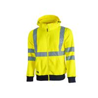 whl180yf-l UPower MELODY Yellow 100% Polyester Hi Vis Jacket L
