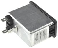 fn285-1-06 Schaffner 1A, 250 V ac Male Snap-In IEC Filter 2 Pole FN285-1-06, Faston 1 Fuse