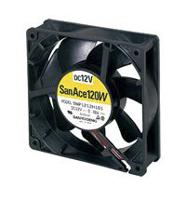 9wp1224h101 Sanyo Denki San Ace 9WP Series Axial Fan, 24 V dc, DC Operation, 168.2m³/h, 5.28W, 220mA Max, IP68, 120 x 120 x 38mm