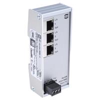24020030010 HARTING DIN Rail Mount Industrial Ethernet Switch, 3 RJ45 Ports, 10/100Mbit/s Transmission, 24V dc