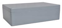 190-1843 RS PRO Grey Fibreglass Reinforced Polyester Enclosure, IP66, Grey Lid, 600 x 250 x 121mm