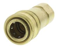 bh8-60-bspp Parker Brass Female Hydraulic Quick Connect Coupling, G 1 Female